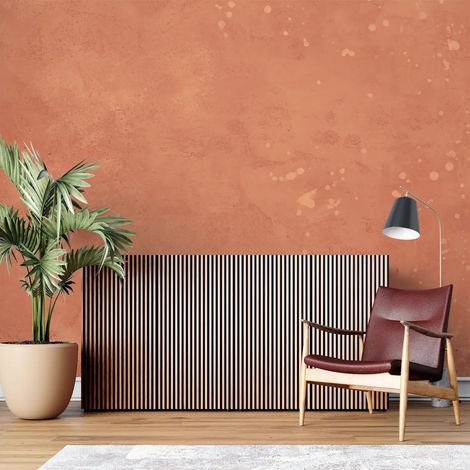Papier Peint Rétro - Texture Ocre Vintage - 300 x 250 cm (1/2)