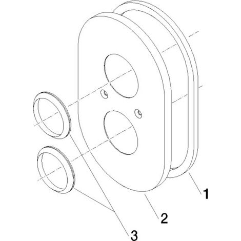 Dornbracht 90110205800-00 Couvercle avec régulation du débit Pièces de rechange (1/3)