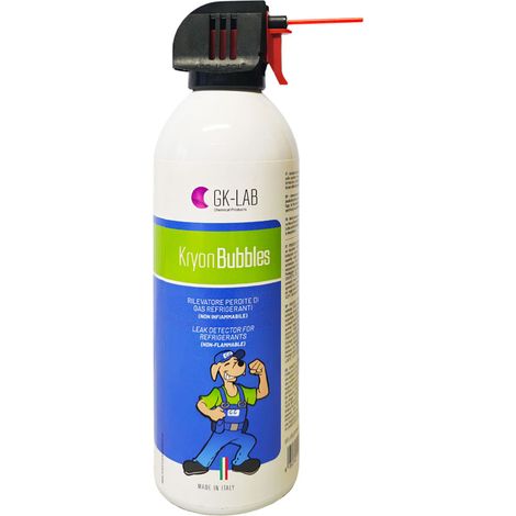CERCAFUGHE SCHIUMOGENO PROFESSIONALE NON INFIAMMABILE PER GAS REFRIGERANTI HFO,HFC,R290,R744 IN BOMB - 300 ML  - GER