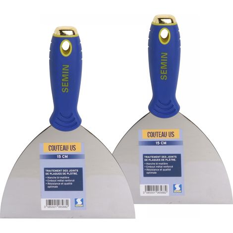 Lot de 2 couteaux US à enduire Semin - 15 cm (1/5)