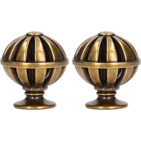 Poignée de tiroir en alliage de zinc style cage d'oiseau vintage, 2 pièces pour armoire et commode, décoration intérieure bronze antique (1/5)