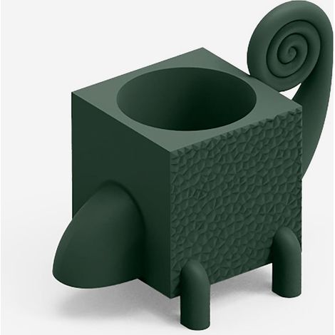 Portavaso design in polietilene per interno ed esterno Cama - Verde (1/3)