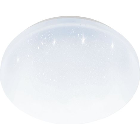 Eglo LED Deckenleuchte Pogliola-E weiß Ø 26 cm mit Kristalleffekt Deckenlampen (1/3)