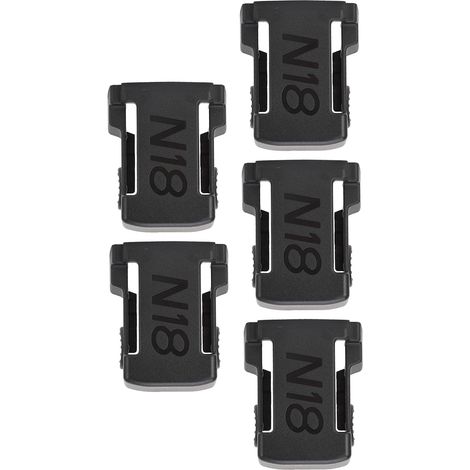 Support de fixation pour batterie au lithium 48V 11 1815 48V 11 1850 48V 11 1820, ABS renforcé, taille standard, noir, lot de 5 (1/5)