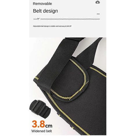 Sacoche à outils pour quincaillerie, sac à outils pour électricien et menuisier, sac banane de rangement grande capacité (1/5)