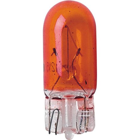 12V Lampada con zoccolo vetro - WY5W - 5W - W2,1x9,5d - 10 pz - Scatola - Arancio (1/4)