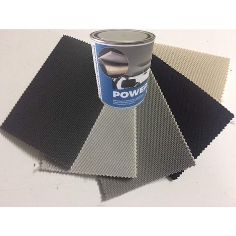 tendaggimania Kit Rivestimento Tessuto Cielo Tetto Auto + Colla Alte Temperature Power- Colore Grigio 1410, Modello Nido d'Ape -2,5 metri + 1 colla Power (1/2)