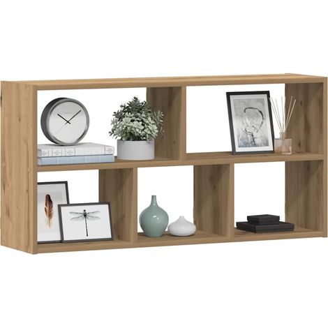 vidaXL Wall Shelf Artisian Oak 100x25x50 cm Engineered Wood (1/5)