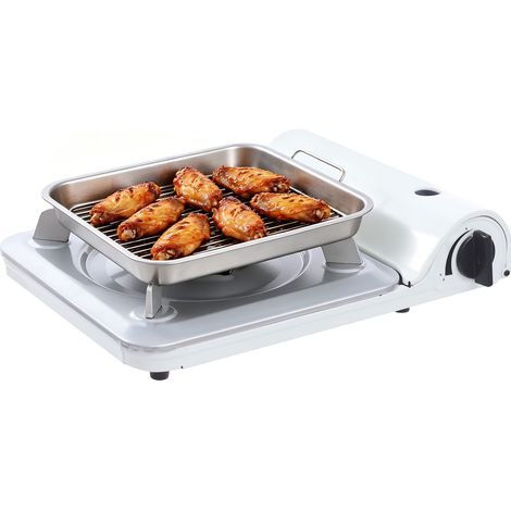 BBQ-Grill-Butan-Campingkocher, tragbarer Campingkocher, Campingkocher für Notfälle, Outdoor-BBQ (1/5)