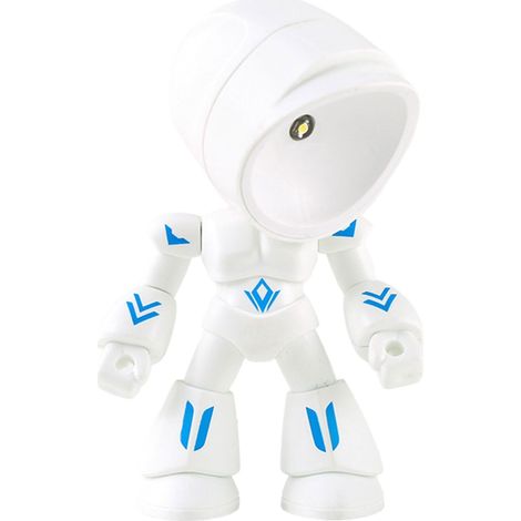 Robot Luminaire De Nuit LED - Corps Ajustable Et Base Pivotante - Éclairage Chaud Pour Bureau Chambre Enfants - 1 Pièce (1/5)