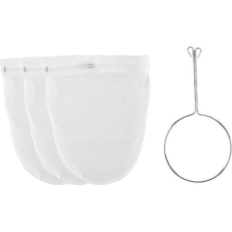 Feinmaschiger Siebbeutel mit Reißverschluss, Feinmaschensieb, S--