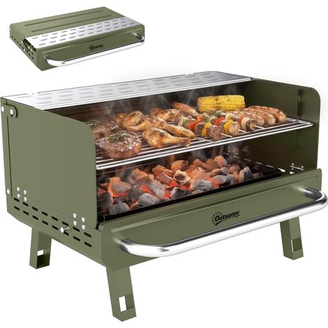 Ce barbecue compact et portable de type XS (50 x idéal jardin robuste réglables durables résistants, parfait pour vos moments de convivialité en extérieur (1/5)