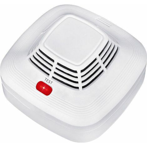 Adesivo per rilevatore di fumo con sensore fotoelettrico, biadesivo, notifica di batteria scarica, confezione da 1 (A) (1/4)