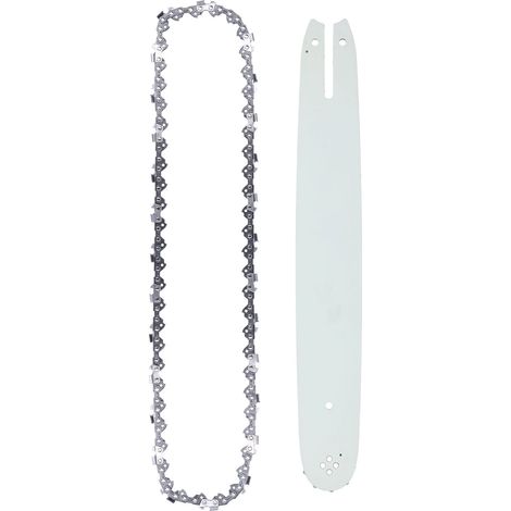 Führungsschiene und Kette für Kettensägen, universelles Ersatzset, 40,6 cm (effektive Länge), legierter Stahl, kompatibel mit den Modellen 250PS/23/36/41/136/137/141, Premium-Sägeketten- und Führungss (1/5)