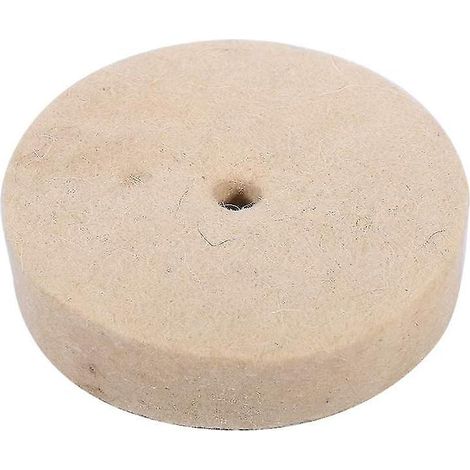 Disques de polissage en feutre, disque de polissage rond en laine de 100 x 25 mm (4 pouces), en feutre doux. (1/5)