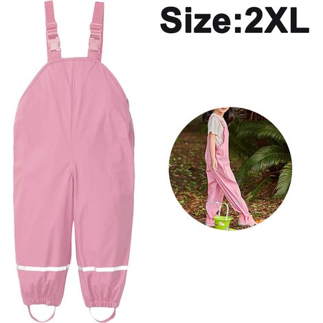 Pantalon de pluie imperméable et anti-salissures pour enfants, garçons et filles