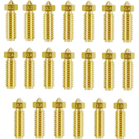 20 Buses Barss pour Kobra 3, Buse Imprimante 3D Anycubic Kobra X, Kit de Buses pour Vyper, Kobra Plus, Kobra Max pour Impression 3D de Qualité Professionnelle (1/5)
