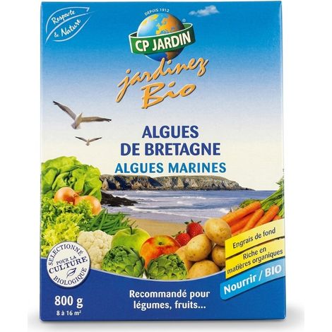 CP JARDIN - Engrais Algues de Bretagne - 800g - Culture Biologique - Voir photos