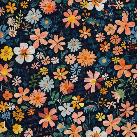 Tela decorativa para exteriores Oxford - Motivo floral I DX5197 (1/5)