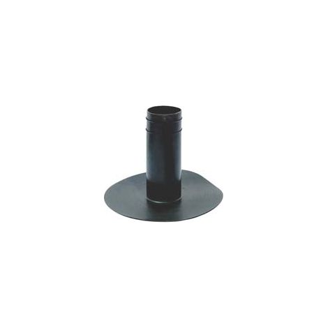 BOCCHETTONE DI SCARICO TONDO IN TPV NERO  ø mm.100