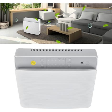 Purificador de aire mural – Purificador UV de 245 nm con control remoto infrarrojo y sistema de aromaterapia – 13 W, filtración cuádruple, ionización de 80 m³/cm³, 15 m² (1/5)