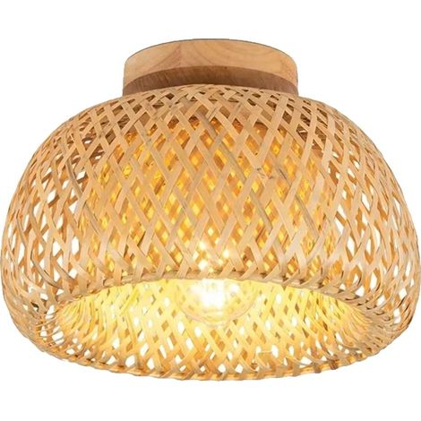 Lámpara de techo con diseño tejido a mano, compatible con casquillo E27, 38 cm, bombilla no incluida. (1/2)