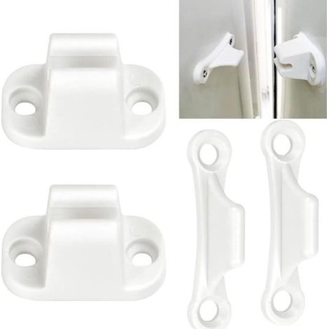 2 PCS Retenue de Porte Caravane en Plastique Arrêt de Porte de Camping-Car RV Porte Retenue 6cm Bloc Porte Camping Car Accessoires (1/4)