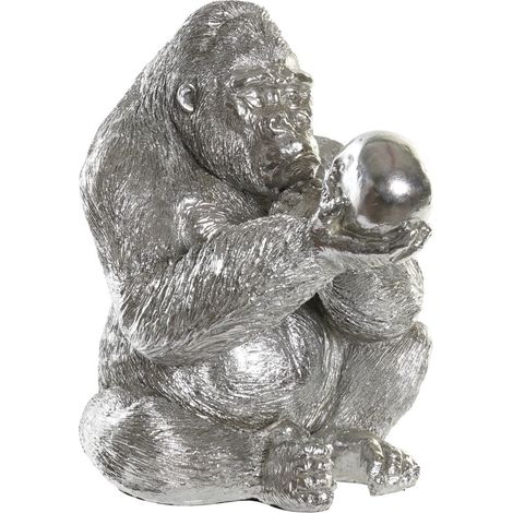 Harzfigur 38.5x33x43.5 Gorilla Harz Silber Material Mehrfarbfarbfamilie Figuren Détails Details (1/3)