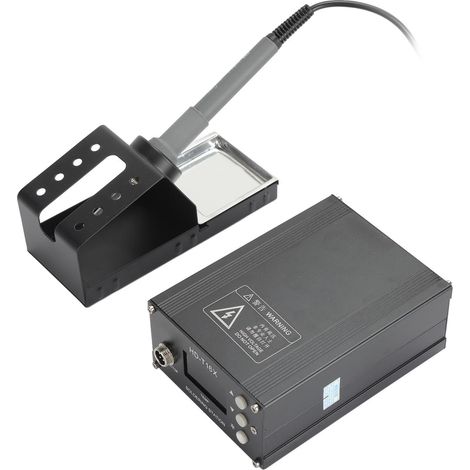 Station de soudage à air comprimé avec affichage numérique LED et kit d'outils de dessoudage à température constante (110-230 V, prise européenne). (1/5)