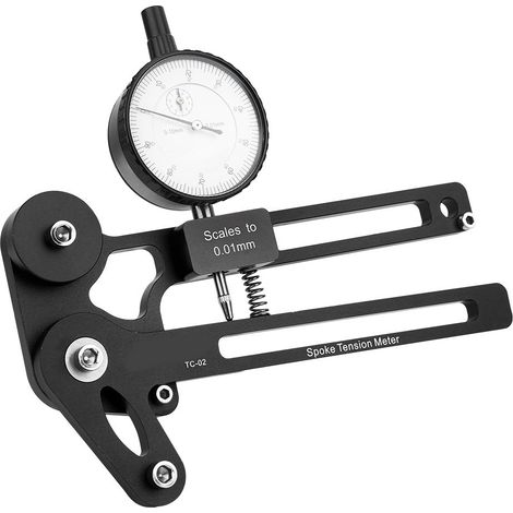 Fahrradreparaturwerkzeug, Speichenspannungsmesser, digitale Waage, Messgeräte für Fahrradräder, Einstellwerkzeug, schwarz (1/5)