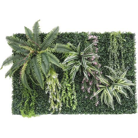 Mur végétal artificiel en kit DIY 120x80cm N°3 (1/4)