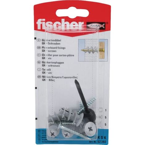 Taco para pladur+tornillo (5) FISCHER GKSK