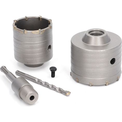 Ensemble de 5 outils pour percer le béton, ensemble de forets muraux en alliage d'acier YG8 n° 45, adaptés à la brique, à la pierre et au béton. (1/5)
