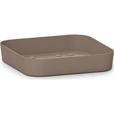 Sottovaso Quadrato Cleo  Taupe - 32 cm