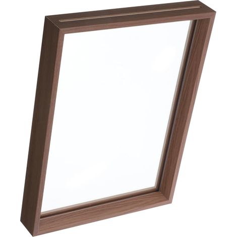 Cadre Photo Acrylique Double Face Marron en Bois Cadre Photo pour Bureau Protège et Affiche Décoration de Chambre Élégante (1/5)
