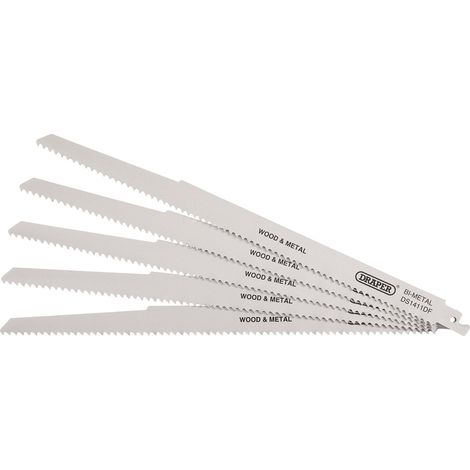 Bi-metal Reciprocating Saw Blades for Multi-Purpose Cutting, 300mm, 6tpi (Pack of 5) (38756) (1/5)