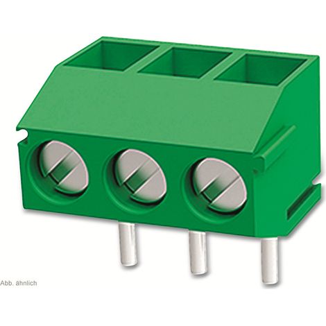 Bornier DEGSON, DG350R-3.5-02P-14-00AH, horizontal 2 pôles vert (1/2)