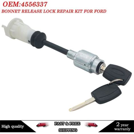 4556337 3m5ar16b970ad Kit De Réparation De Serrure De Dégagement De Capot Pour Ford Focus C-max 2003-2007 (1/3)