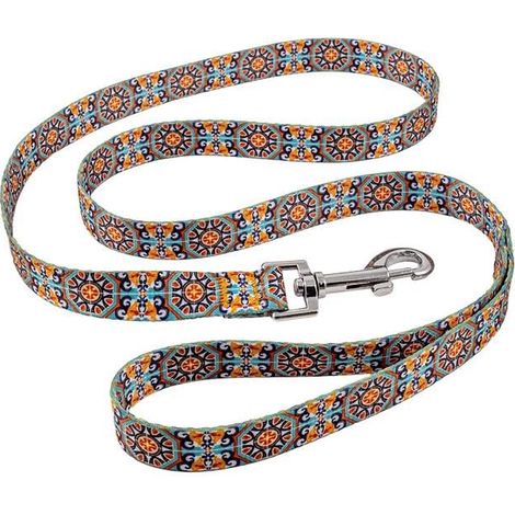 Laisse pour Chien ou Chat carrelage Vert avec Mousqueton 1,5 x 120 cm (1/2)