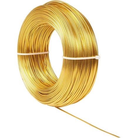 100m Fil Aluminium Doré 1.5mm Bijoux Modélisme (1/4)