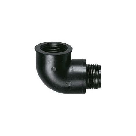 Coude polypropylene mâle/femelle 26x34