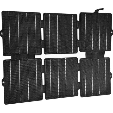 30-W-Faltbares ETFE-Monokristallin-Solarpanel mit USB, DC 5 V/12 V, flexiblem und wasserdichtem Solarladegerät für Camping und Wandern (1/5)