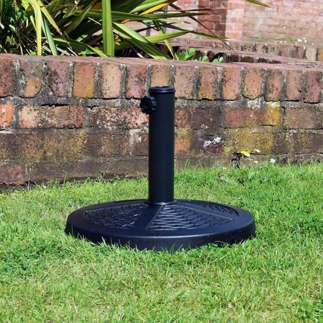 10kg Round Rattan Effect Parasol Base (1/7)