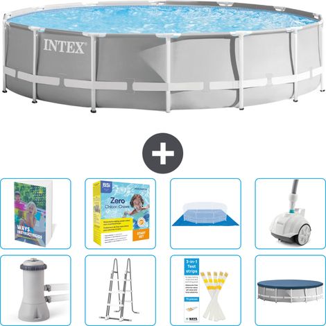 Prism Frame Pool Rund - 427x107 cm - 9-teilig S544
