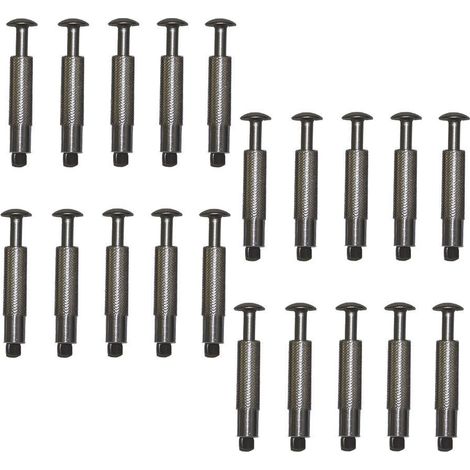 lot de 20 Pitons douille INOX ø 12 mm, pour bâche de piscine. - jardiboutique