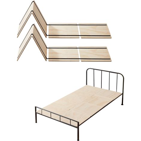 VEVOR Planche de Lit Jumeaux Twin Size 180 x 90 x 1 cm, Lot de 8 Sommiers Panneaux Pliables avec Connexion, Support de Matelas en Bois pour Lit Superpose, pour Maison, Hotel, Dortoir et Appartement (1/5)