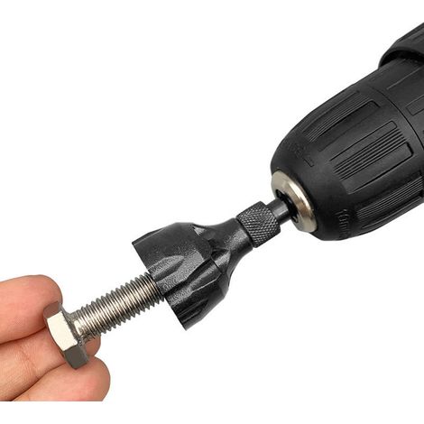 Outil de chanfreinage externe à tige de 1/4 de pouce, ébavurage de métal, outil de polissage à trois lames, outil d'ébavurage et de chanfreinage externe avec lame en carbure et tige à dégagement rapid (1/5)