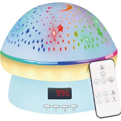 Sternenprojektor-Nachtlicht – 360°-Drehung – 16 Farben – Einstellbarer Timer (5 bis 999 Minuten) – Sanftes Licht fürs Kinderzimmer – 1 Stück (1/5)