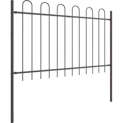 Maison Exclusive - Gartenzaun BOXTEL 7 Stk. 11,9 x 1 m Pulverbesc (1/5)