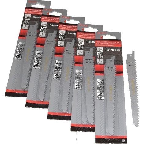 Reciprocating Sabre Saw Blades R644D 150mm Long High Carbon Steel HCS 25 Pack (1/3)